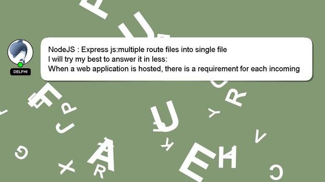 NodeJS : Express js:multiple route files into single file смотреть онлайн