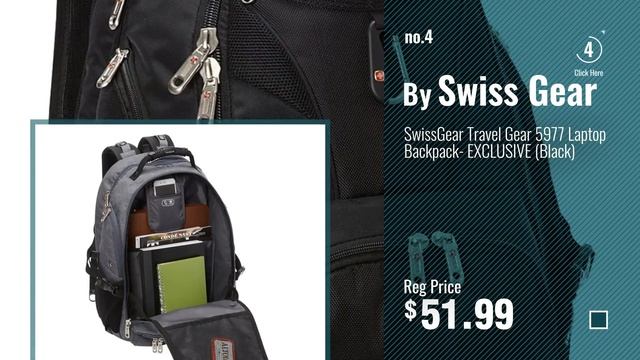 Top 10 Swiss Gear Laptop Backpacks [2018]: SwissGear 1900 Scansmart TSA Laptop Backpack - Black смотреть онлайн
