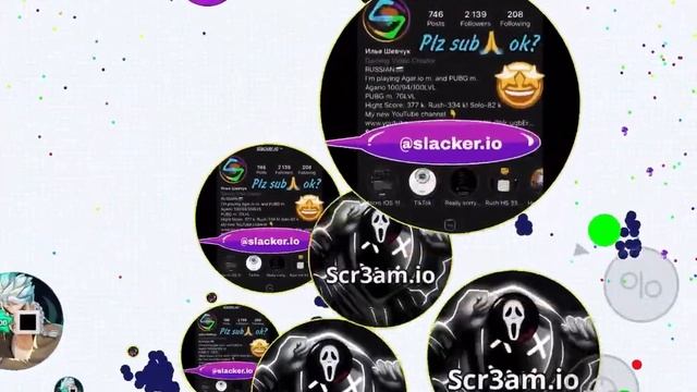 DUO WITH SCREAM. AGARIO MOBILE MACRO TRICK! смотреть онлайн