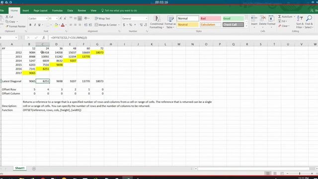 Actuarial Excel Offset Function - How To Use Offset Function In Excel