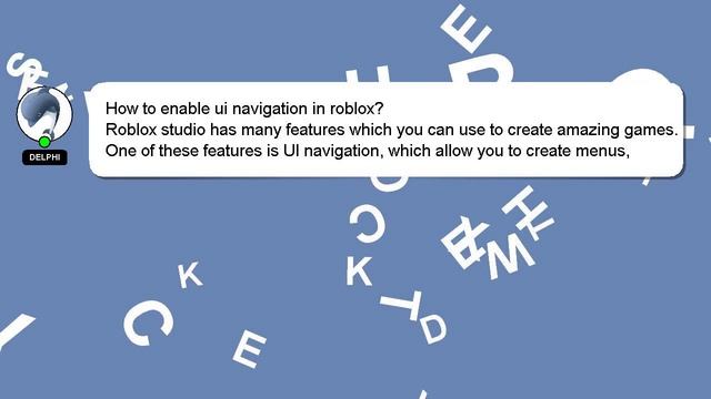 How to enable ui navigation in roblox? смотреть онлайн