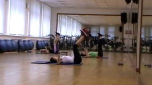 Упражнения на "пресс" с бодибаром. "Групповая силовая тренировка". Семинар SuperFitness Company"