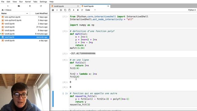 [Python pour les maths] Tutoriel : 7- définir des fonctions, avec "def" ou avec "lambda" смотреть онлайн