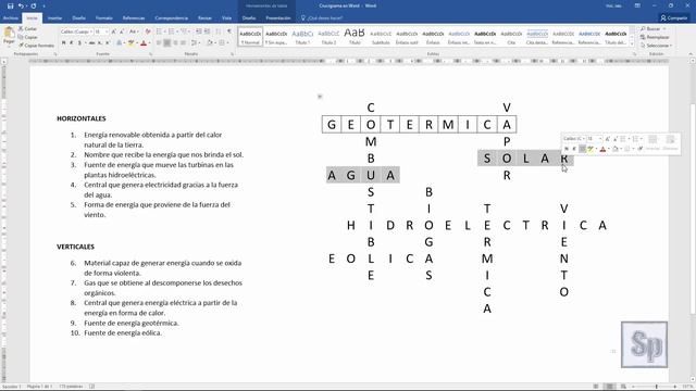 Word - Cómo hacer un crucigrama en Word. Tutorial en español HD смотреть онлайн
