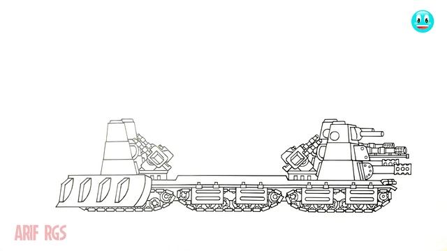 How To Draw KV-44 3.0 | Gerand Tank - Cartoons About Tanks смотреть онлайн