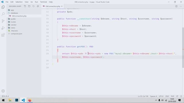 Créer un site avec PHP (POO) - Connexion à la base de données MySQL смотреть онлайн