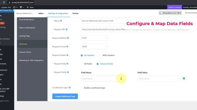 Fluent Forms to FluentCRM Remote Webhook with Custom Field смотреть онлайн