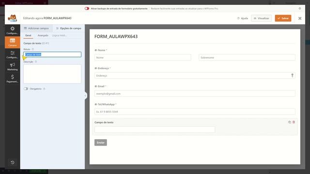 Como criar um formulário avançado GRÁTIS com o ELEMENTOR e WPFORMS - PAGINA DE CONTATO смотреть онлайн