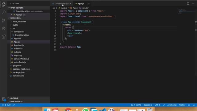 ReactJS Conditional Rendering Lesson #14 смотреть онлайн