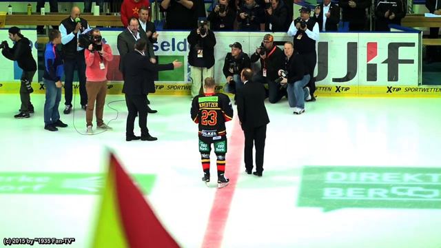 Daniel Kreutzer - Ehrung zum 1.000 DEL-Spiel (04.10.2015) смотреть онлайн