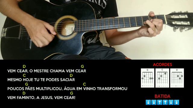 Hino Da Harpa Cristã MUITO FÁCIL Com 3 ACORDES │Aula Para INICIANTES Do Violão