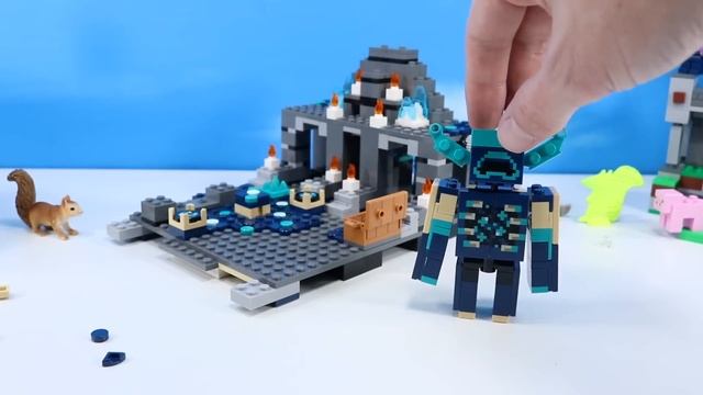 LEGO Minecraft The Deep Dark Battle with Warden Set Build Review 2023 смотреть онлайн