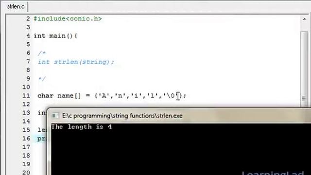 strlen String Length Function in C Programming Language Video Tutorial смотреть онлайн
