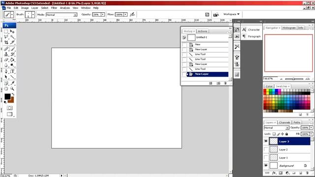 Photoshop Tutorials : How To Draw Straight Lines On Pictures In Photoshop