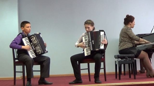 Дуэт "Вдохновение" | 1. И. Дунаевский "Лунный вальс" | 2. Б. Сурцуков "Юный ковбой" смотреть онлайн