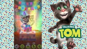 Котик растет с 1 по 30 уровень. Дни рождения Тома. My Talking Tom/Мой говорящий Том