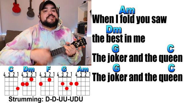 THE JOKER AND THE QUEEN - Ed Sheeran, Taylor Swift Ukulele Play Along and Chords смотреть онлайн