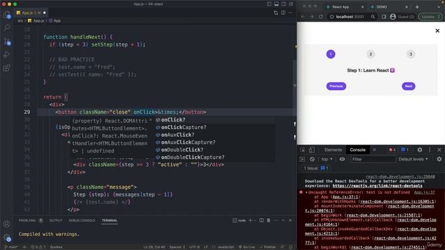 Adding Another Piece of State | Lecture 61 | React.JS ? смотреть онлайн