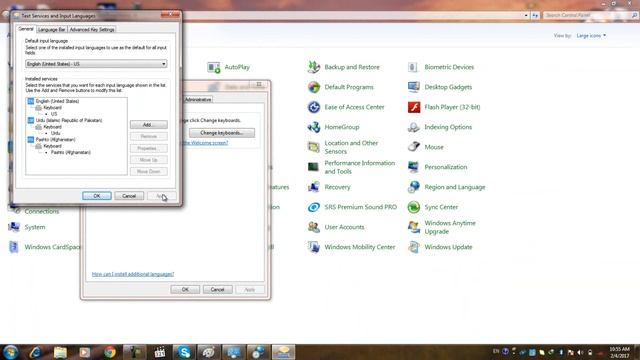 How To Add Pashto,Urdu  Keyboard In Windows 7 With Out Any Software 2017 In  Pashto Language