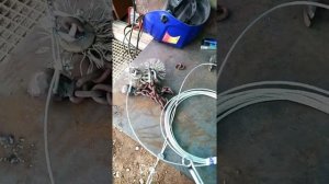 Двойной металлический Ёрш для чистки дымохода своими руками  .