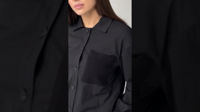 Рубашка MА Cherie 1043 черный смотреть онлайн