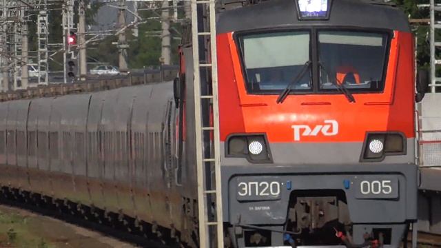 ЭП20 005 с поездом №702 «СТРИЖ» Москва Нижний Новгород смотреть онлайн