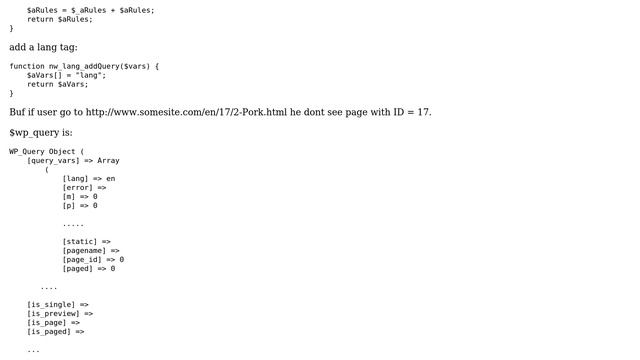 Wordpress: custom permalink's rewrite rule for page id смотреть онлайн