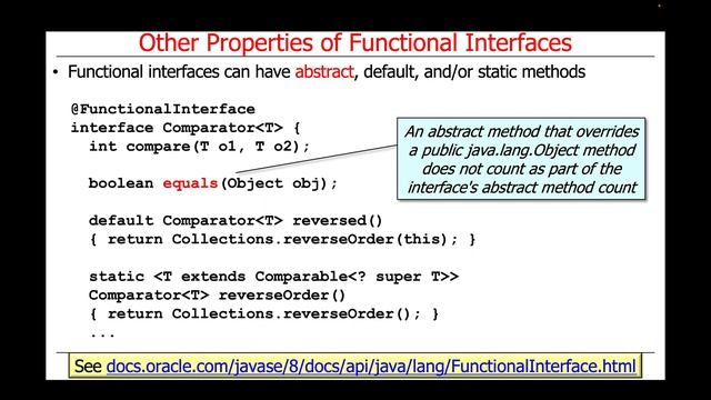 Other Properties of Java Functional Interfaces смотреть онлайн