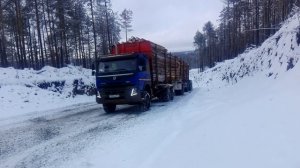 Зимник Усть-Илимск Лесовоз VOLVO