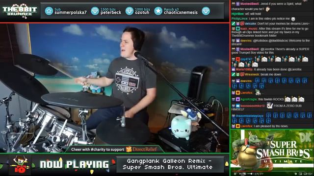 Super Smash Bros. Ultimate - Gangplank Galleon On Drums And Kazoo! -- The8BitDrummer