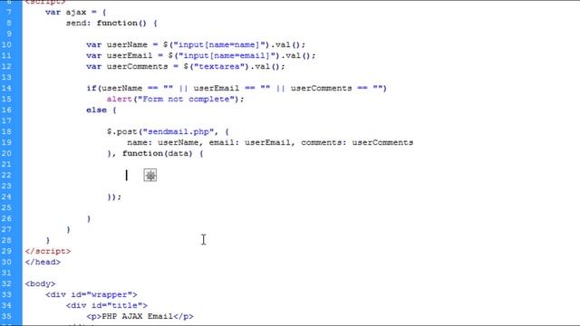 PHP How to send emails using AJAX jQuery смотреть онлайн