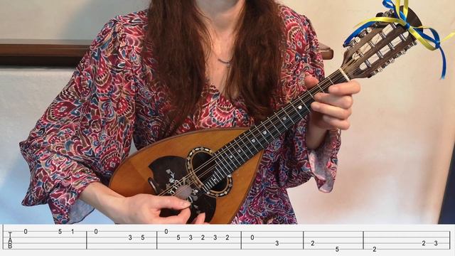 Tarantella Mandolin Tutorial with On-Screen Tab - Raffaele Calace смотреть онлайн