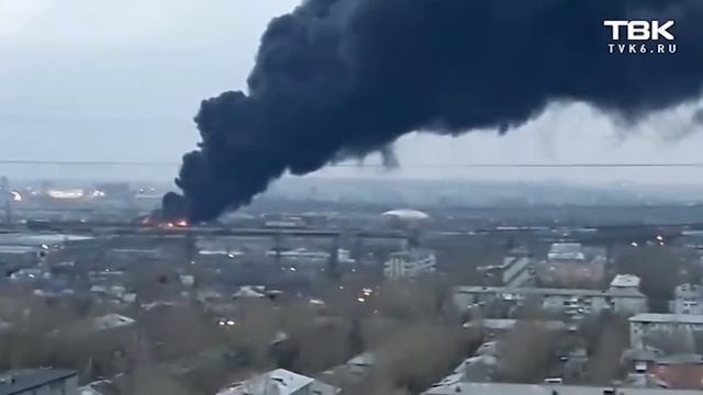 Сильный пожар в районе «Красмаша» в Красноярске (часть 2) смотреть онлайн