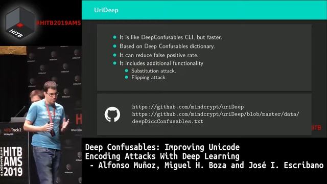 #HITB2019AMS D2T2 - Improving Unicode Attacks With Deep Learning - Muñoz, Boza & Escribano смотреть онлайн