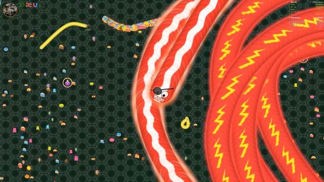 Wormate.io 1 Tiny Invasion Worm Vs Giant Monster Worms | Wormateio Best Trolling Epic Gameplay!