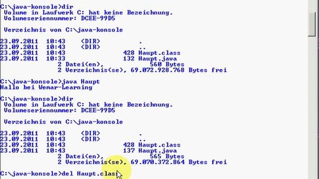 Java Console Javac mit Parametern смотреть онлайн