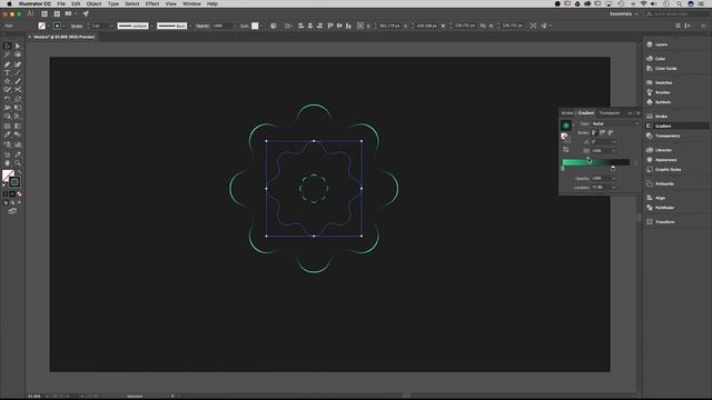 3D Geometric Mesh Tool - Adobe Illustrator Tutorial смотреть онлайн
