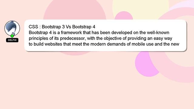 CSS : Bootstrap 3 Vs Bootstrap 4 смотреть онлайн