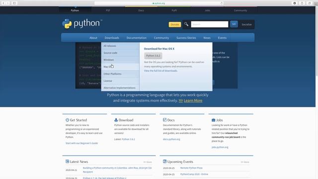 1. Installing Python on Windows 10 and Mac OS 10 14 Mojave and run our first program смотреть онлайн