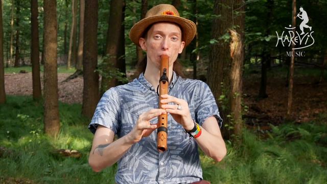 Wacomaia - How to play Yawanawa song on Native American Style Flute - Harevis flute lesson смотреть онлайн