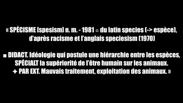 VSP #50 - Définition du spécisme смотреть онлайн