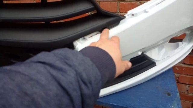 Бампер лада гранта фл сборка