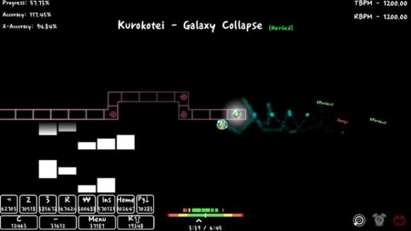 My Second Galaxy Collapse! Lv. 20 Kurokotei - Galaxy Collapse CLEAR (Map By Pinball) // [ADOFAI]