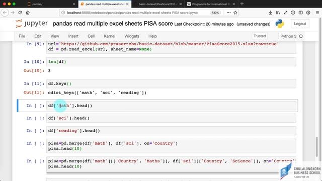 สอน Python สำหรับ Data science: การอ่านชีทหลาย ๆ ชีทจาก Excel มาสร้างเป็น DataFrame (ตอนที่ 1) смотреть онлайн