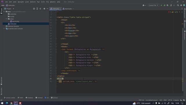 3- Liste des stagiaires mvc php смотреть онлайн