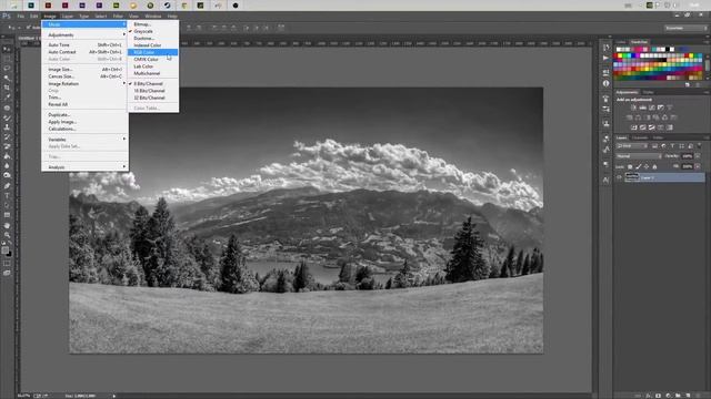 Photoshop CC - RGM / CMYK / GRAYSCALE Çevirme смотреть онлайн