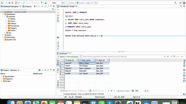 Delete , Drop & Truncate in SQL. смотреть онлайн