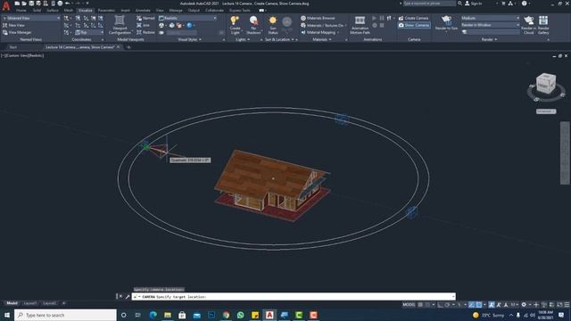 Creating CAMERA Command in AutoCAD 3D | Lecture 14 смотреть онлайн