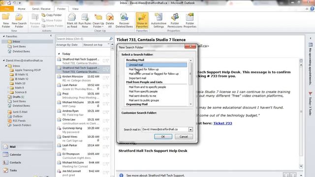Unread Emails in Outlook 2010 смотреть онлайн