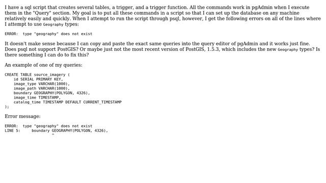 GIS: Does PostGIS not work with psql? (2 Solutions!!) смотреть онлайн